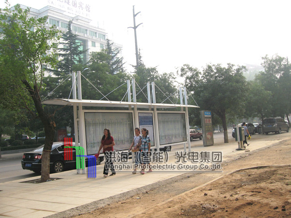 河南義馬候車亭滾動燈箱 河南義馬候車亭滾動燈箱
